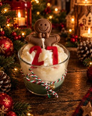 Gingerbread candle